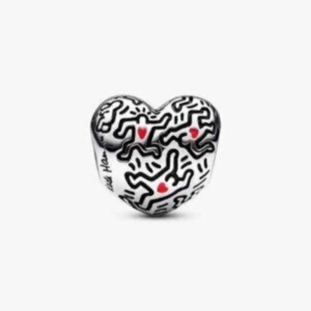 Pandora Keith Haringa x Pandora Line Art People Charm